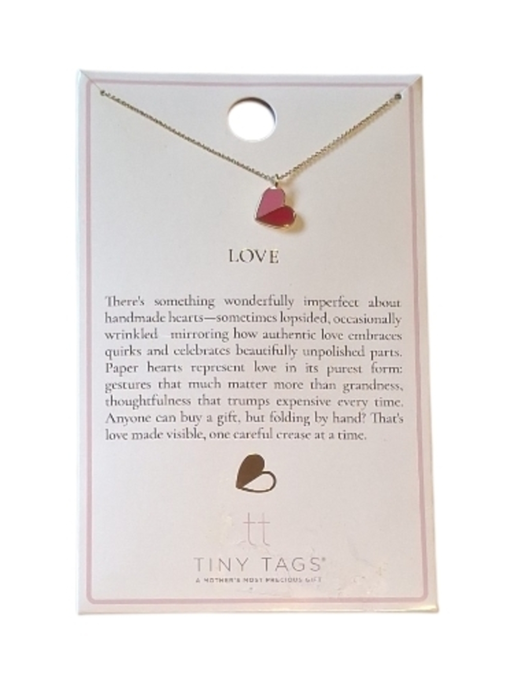 NWT Tiny Tags 14kt Gold-Heart Necklace❤️✨️🩷